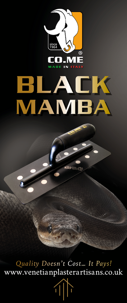 BLACK MAMBA FINISHING POLISHED PLASTER TROWEL - 280 x 120mm